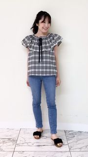 楽天市場】《Maglie par ef-de》袖リボンフォックスニット