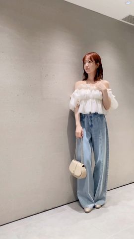 デザインワイドデニム(デニム)｜パンツ｜SNIDEL(スナイデル)の