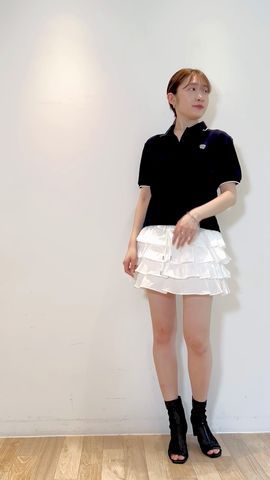 スナイデル フリルティアードスカショーパン