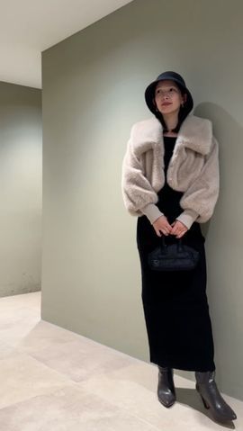 カーデセットアメスリニットワンピース(マキシ・ロング