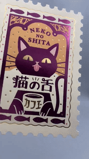 猫の日】【レトロ】【ROKKAKU】【オビワン】 レトロ郵便 切手型ポスト